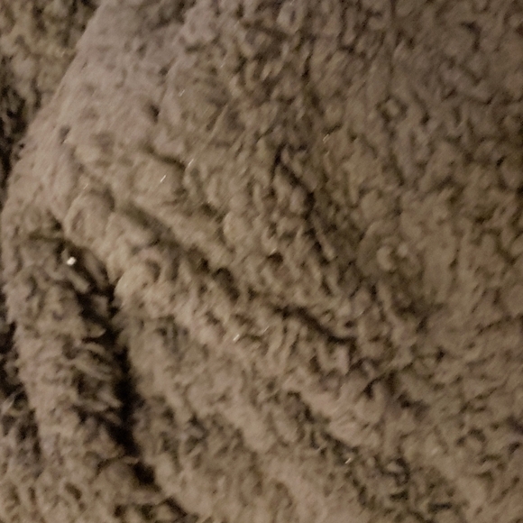 Longyuan Teddy Fleece Lapel Zip Pullover in Black Size L - Picture 6 of 9